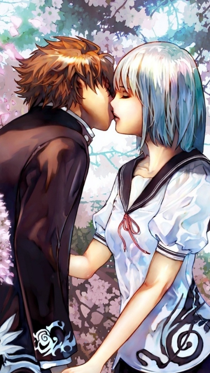 2 Frauen in Schwarz-weißer Schuluniform Anime-Charakter. Wallpaper in 720x1280 Resolution