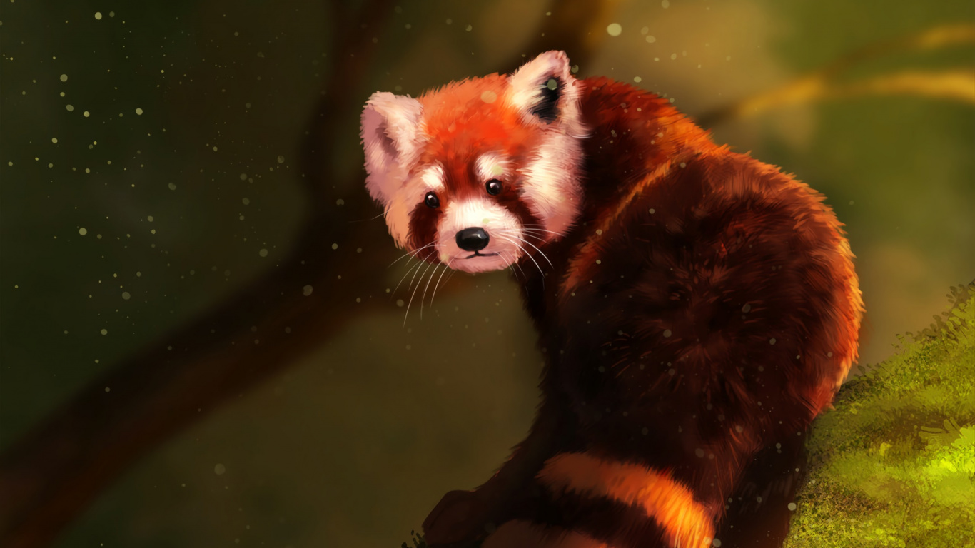 Animal Brun et Blanc Sur L'eau. Wallpaper in 1366x768 Resolution