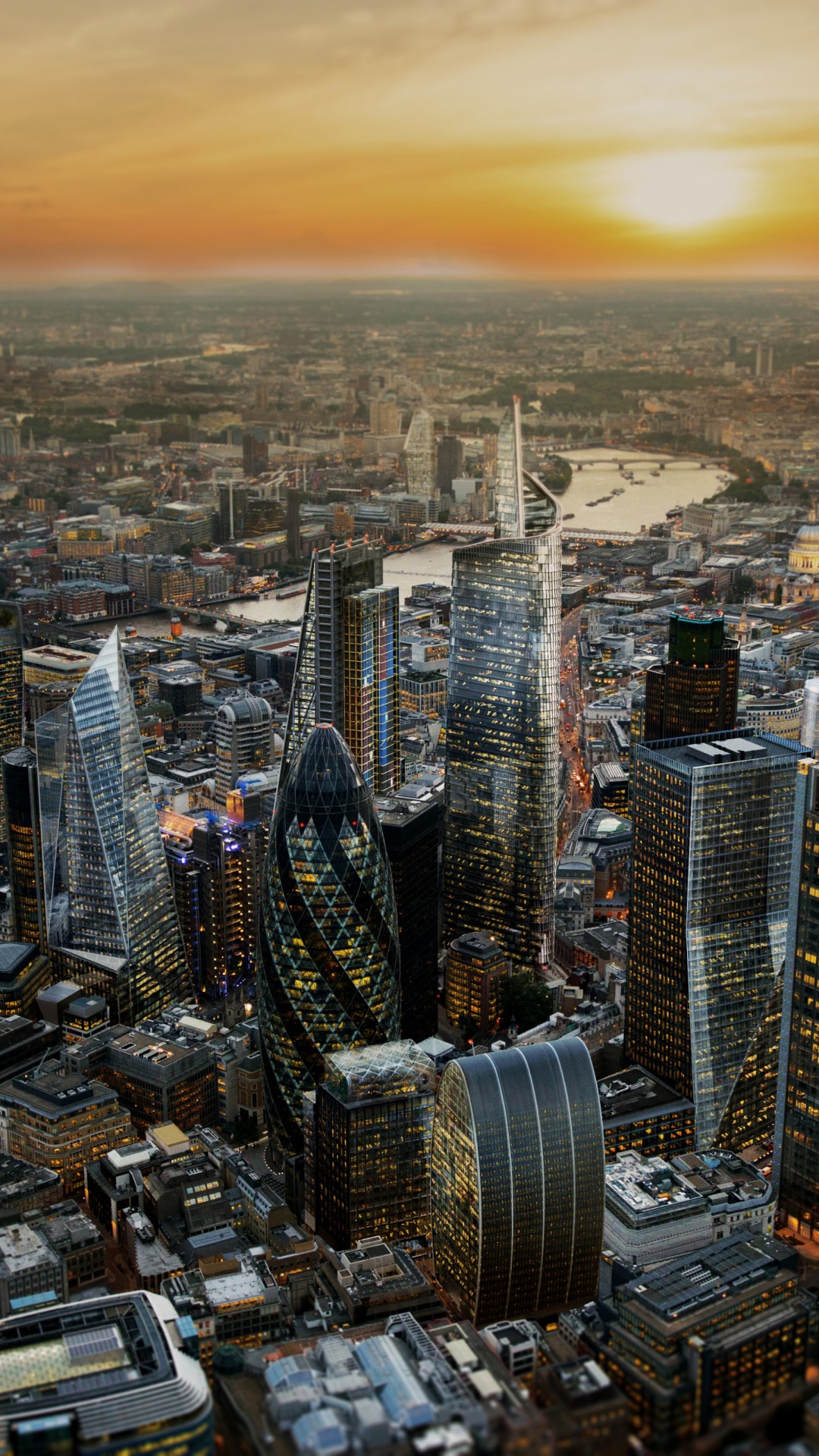 London, Londoner Skyline, Splitter, 30. Marienaxt Die Gurke, Skyline. Wallpaper in 1080x1920 Resolution