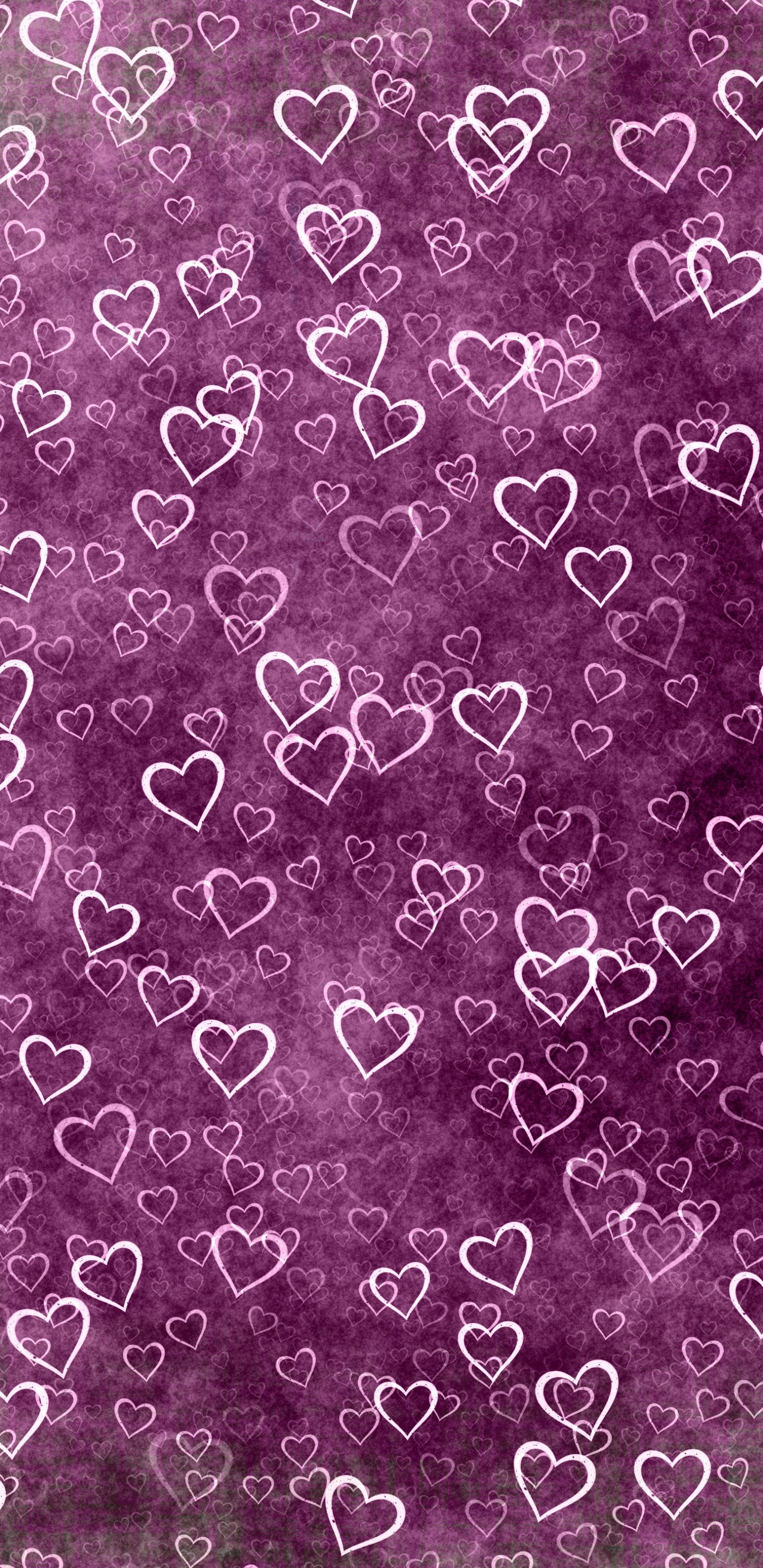 Heart, Purple, Text, Pink, Pattern. Wallpaper in 1440x2960 Resolution