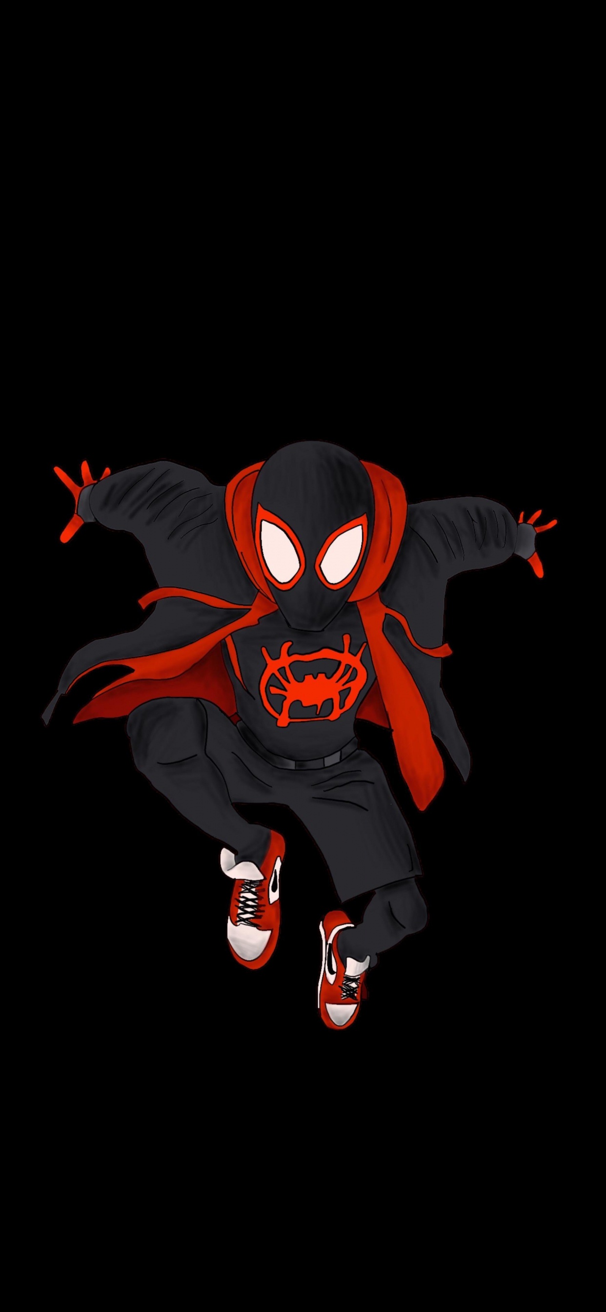 Marvel, Miles Morales, Wunder Spider-Man Meilen Moral, Spider-man, Marvel Comics. Wallpaper in 1242x2688 Resolution