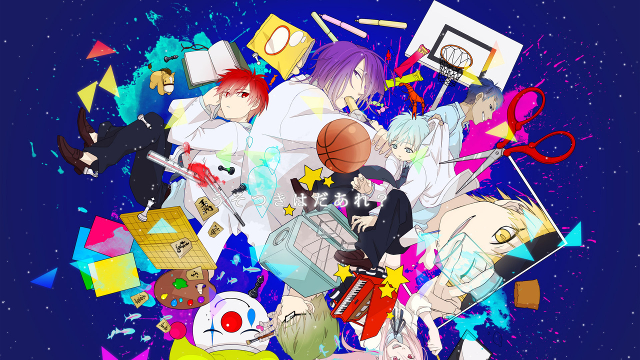 Assorted Anime Characters on White Table. Wallpaper in 1280x720 Resolution