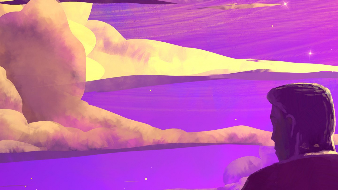 Anime, Aminosäure, Purpur, Veilchen, Pink. Wallpaper in 1366x768 Resolution