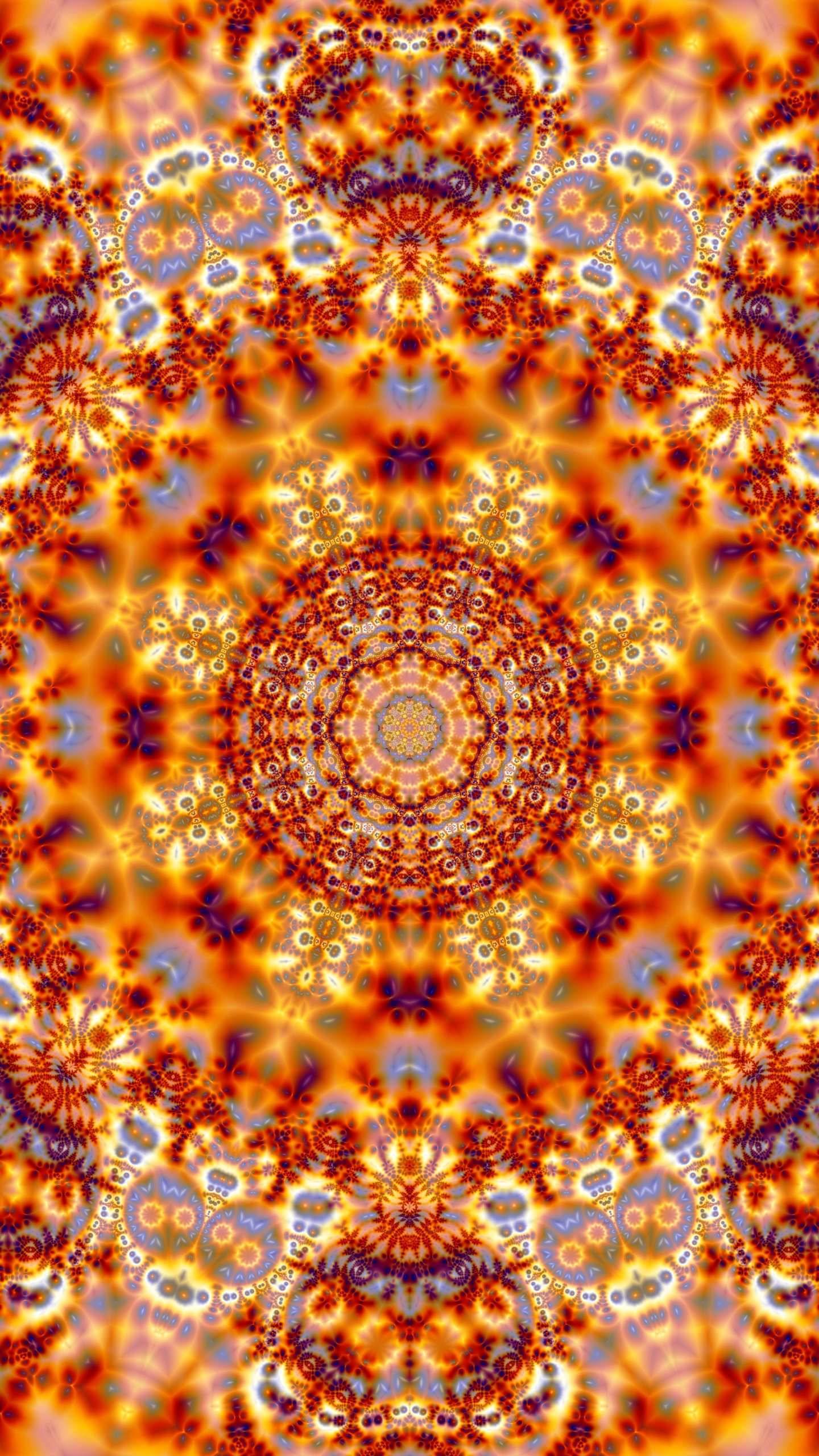 Textil Floral Marrón y Blanco. Wallpaper in 1440x2560 Resolution