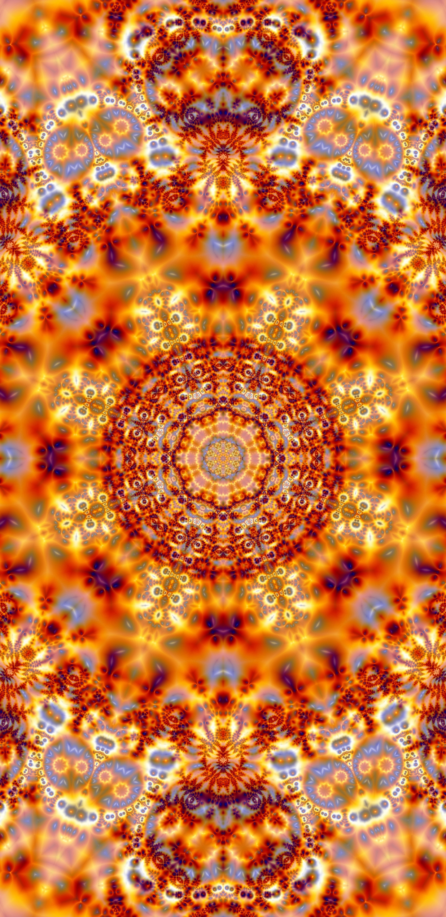 Textil Floral Marrón y Blanco. Wallpaper in 1440x2960 Resolution