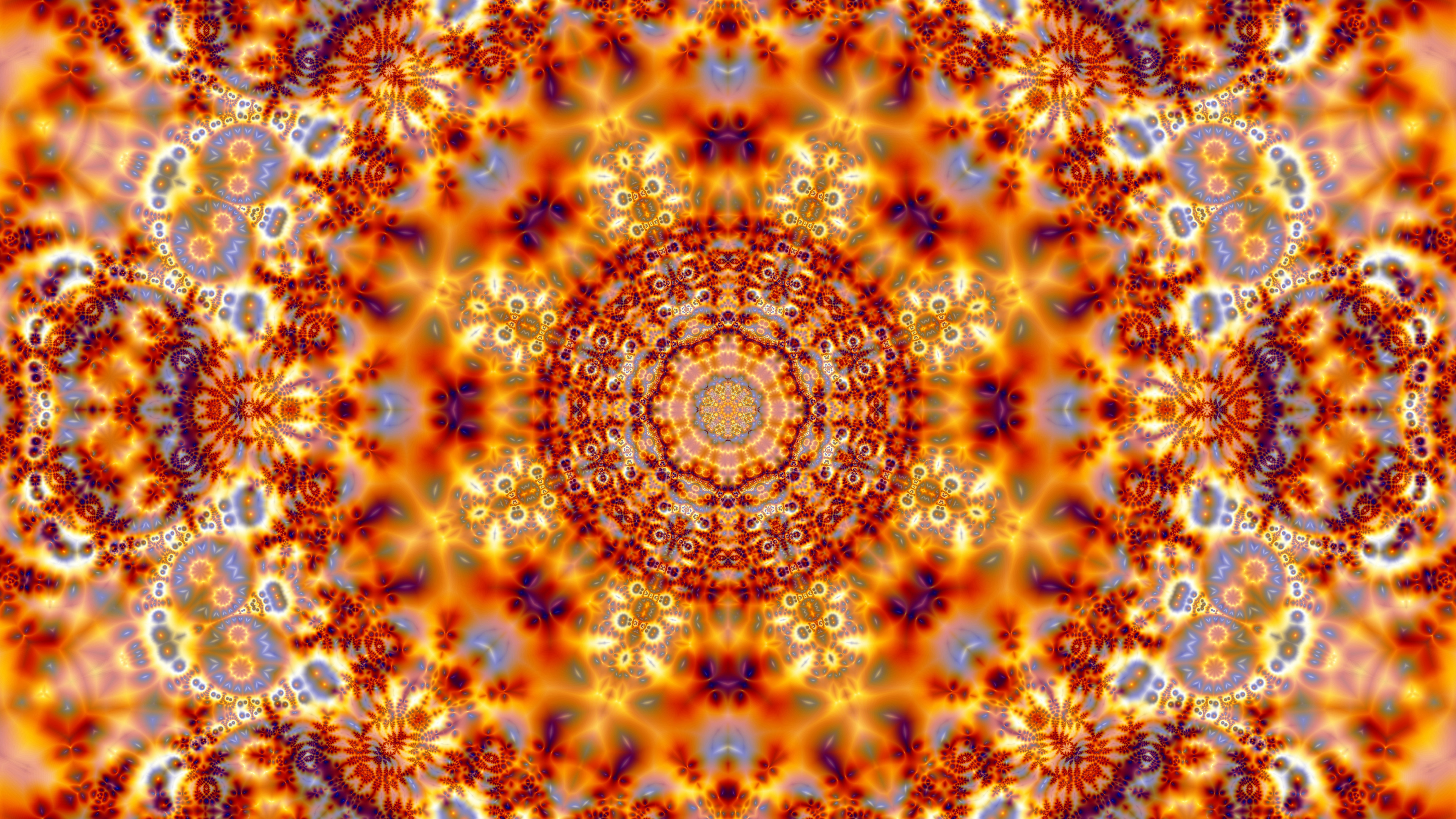 Braunes Und Weißes Florales Textil. Wallpaper in 3840x2160 Resolution