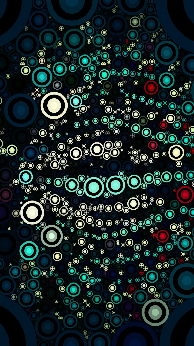 Blue Red and Green Abstract Painting. Wallpaper in 750x1334 Resolution