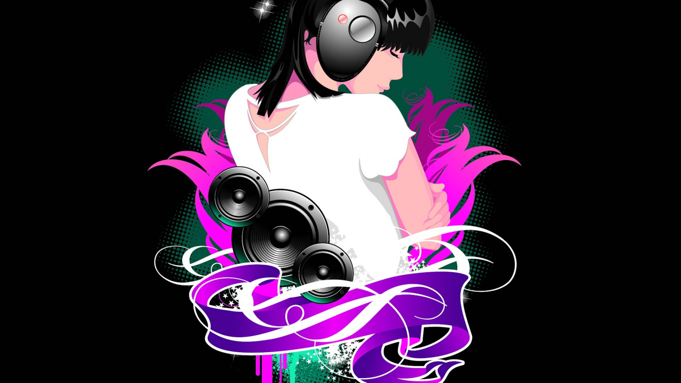 Grafik-design, Illustration, Pink, Animation, Magenta. Wallpaper in 1366x768 Resolution