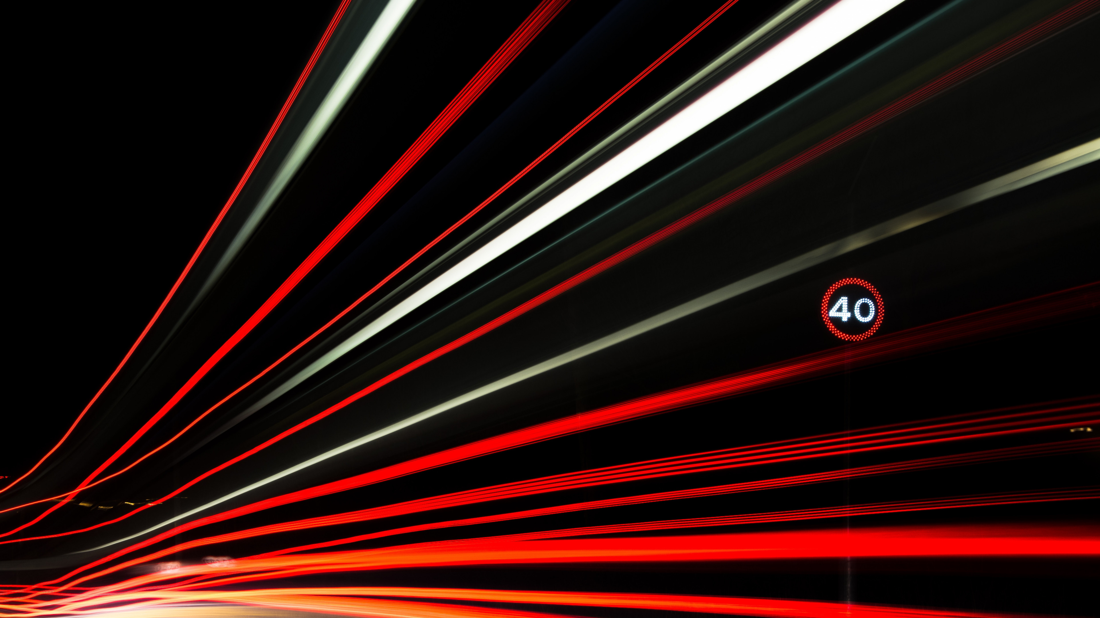 Red and Black Light Illustration. Wallpaper in 3840x2160 Resolution
