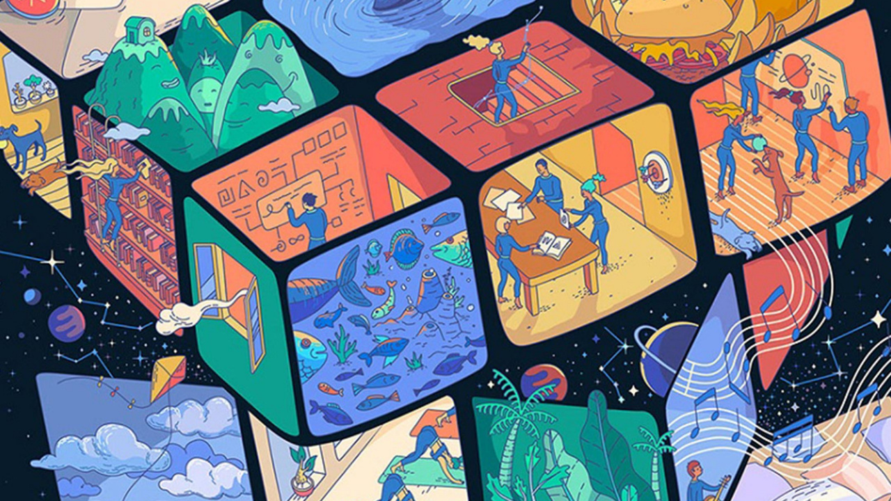 Rubik's Cube, Rubik, Cube, Art, Design Urbain. Wallpaper in 1280x720 Resolution