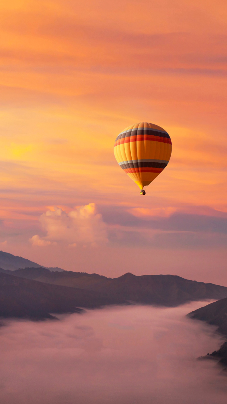 Montgolfière, Nature, Ballon à Air Chaud, la Journée, Atmosphère. Wallpaper in 750x1334 Resolution