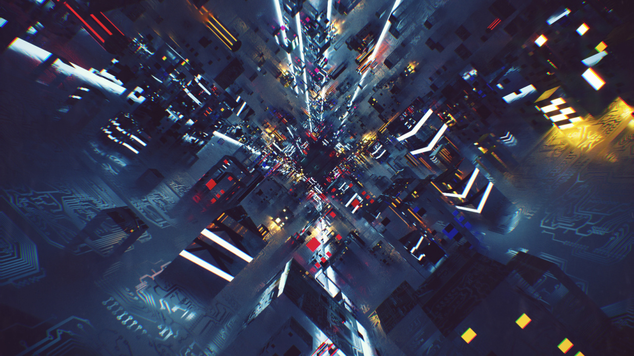 Fuegos Artificiales Blancos y Rojos Durante la Noche.. Wallpaper in 1280x720 Resolution