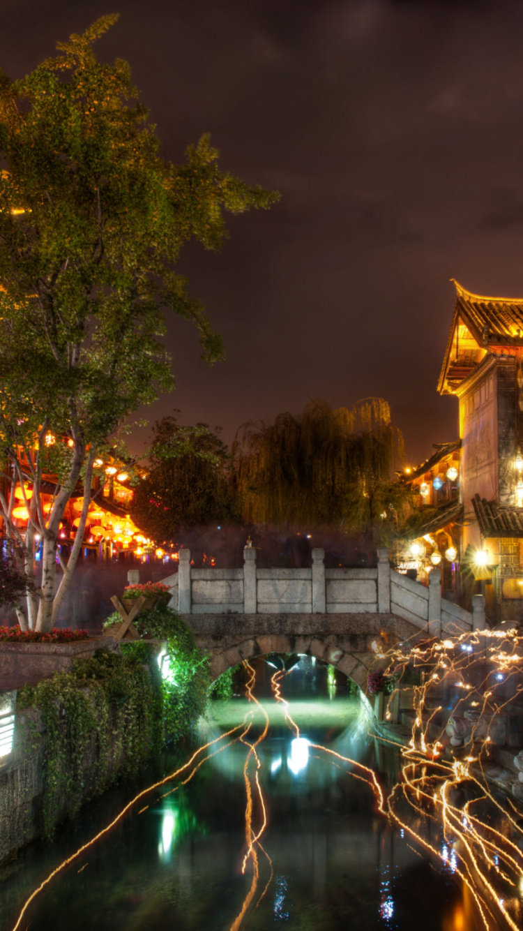 反射, 旅游景点, 晚上, 圣诞装饰, 罗马 壁纸 750x1334 允许