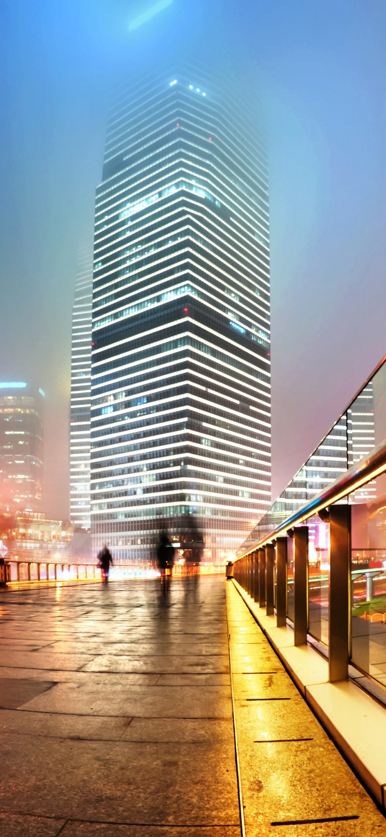 城市, 晚上, 大都会, 城市景观, 市中心 壁纸 1242x2688 允许