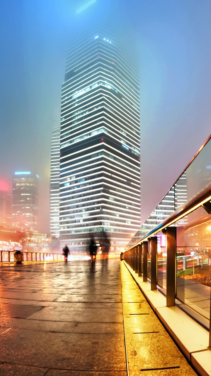 城市, 晚上, 大都会, 城市景观, 市中心 壁纸 720x1280 允许