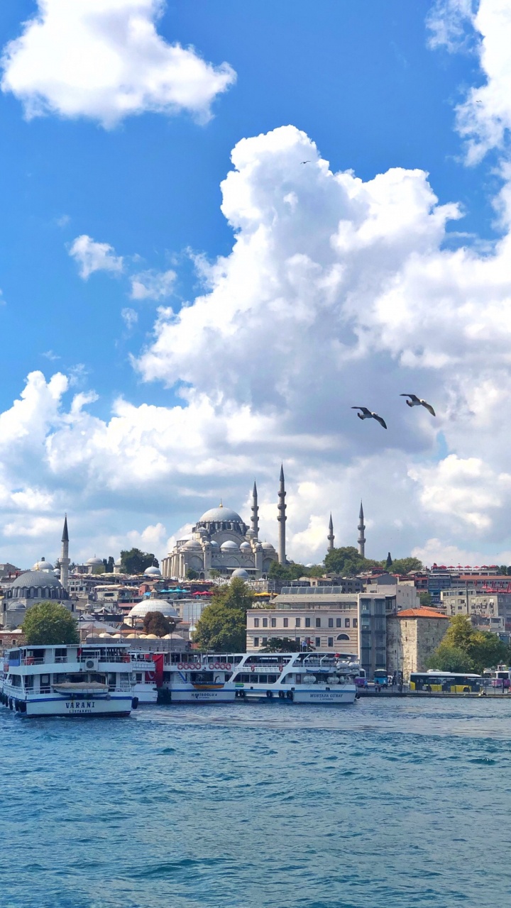 Turquia, Estambul, Agua, la Vía Navegable, Moto de Agua. Wallpaper in 720x1280 Resolution