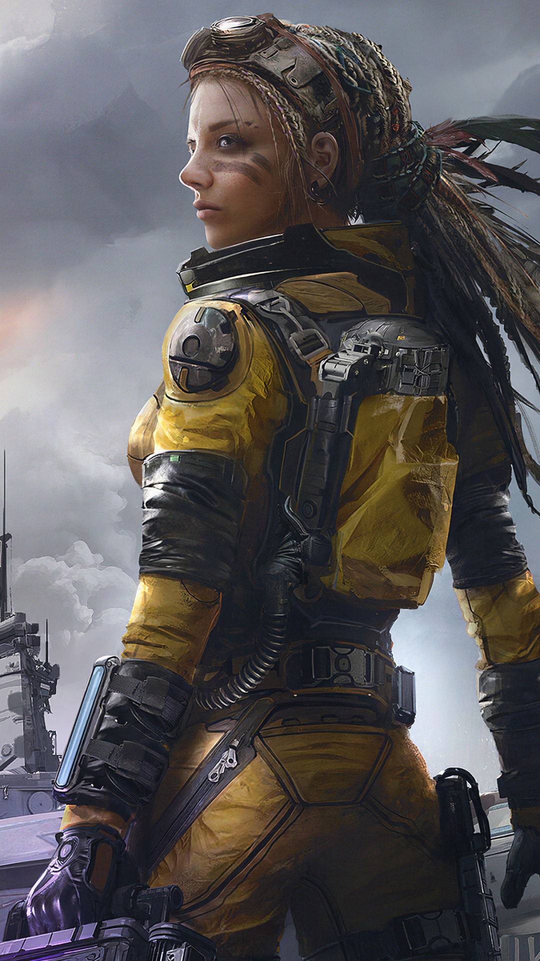 Warrior Soldier Girls, Art, Work of Art, Cloud, Outerwear. Wallpaper in 1080x1920 Resolution