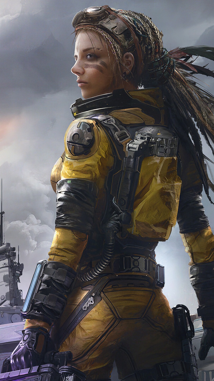 Warrior Soldier Girls, Art, Work of Art, Cloud, Outerwear. Wallpaper in 720x1280 Resolution