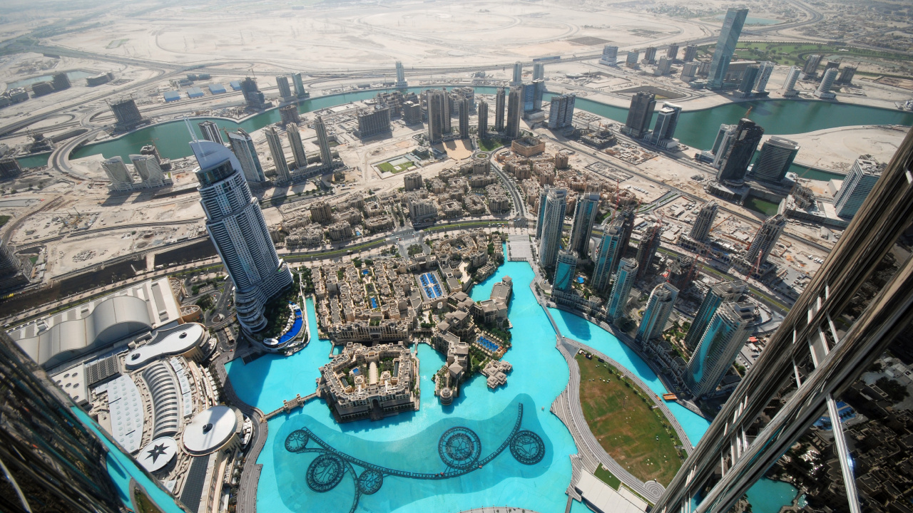 Aerial View of Swimming Pool During Daytime. Wallpaper in 1280x720 Resolution