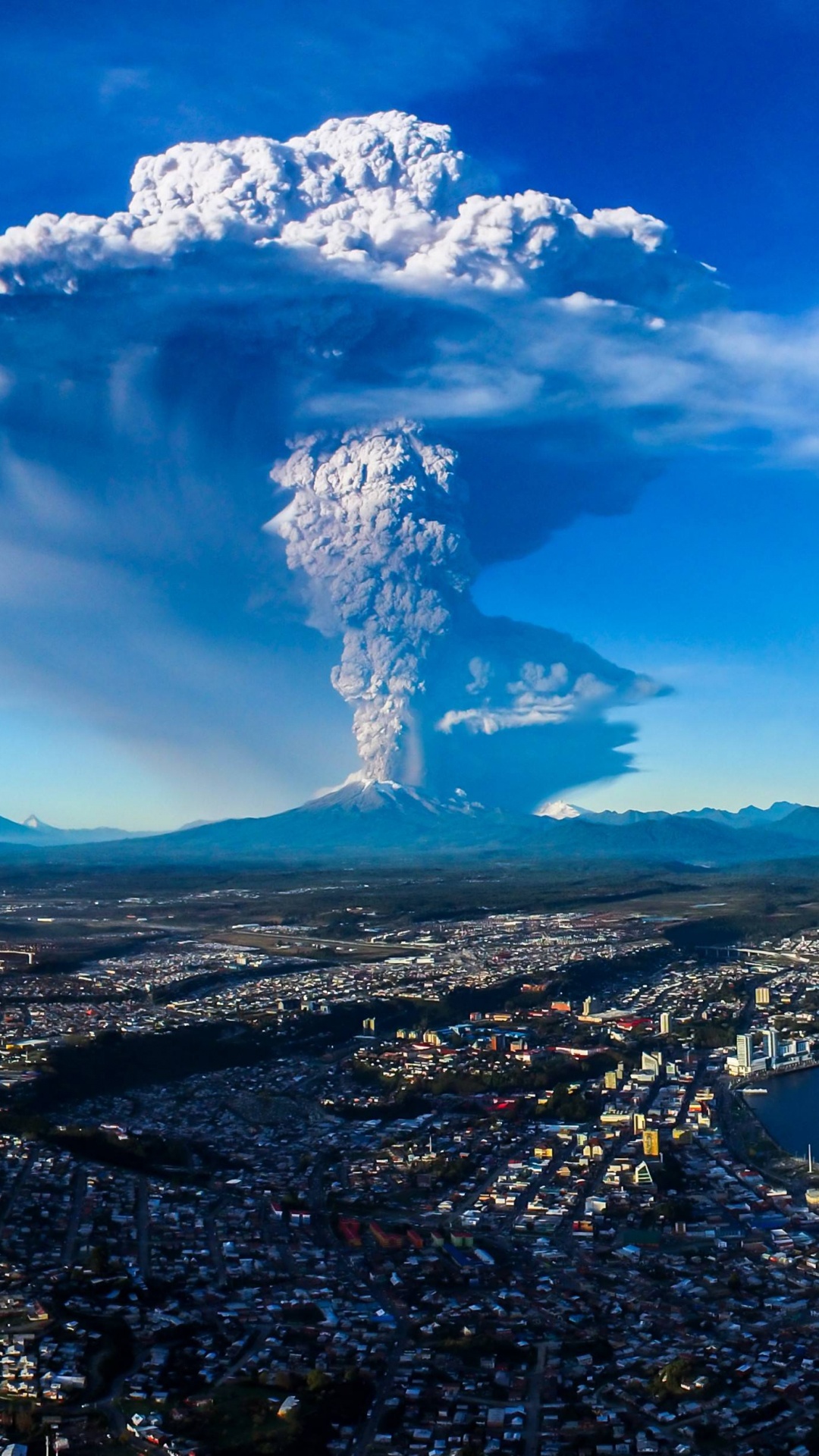 卡尔布科, 积云, 气氛, 大海, 地平线 壁纸 1080x1920 允许