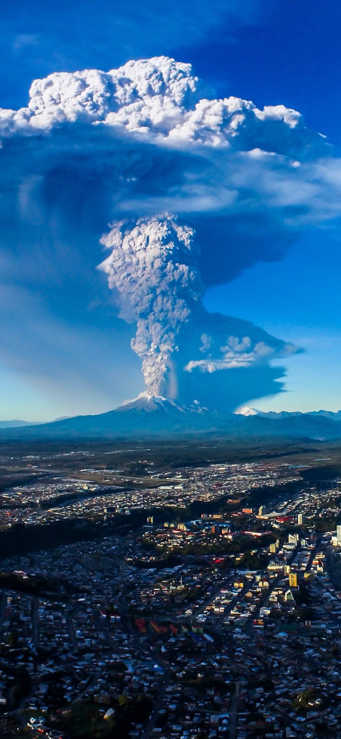 卡尔布科, 积云, 气氛, 大海, 地平线 壁纸 1125x2436 允许