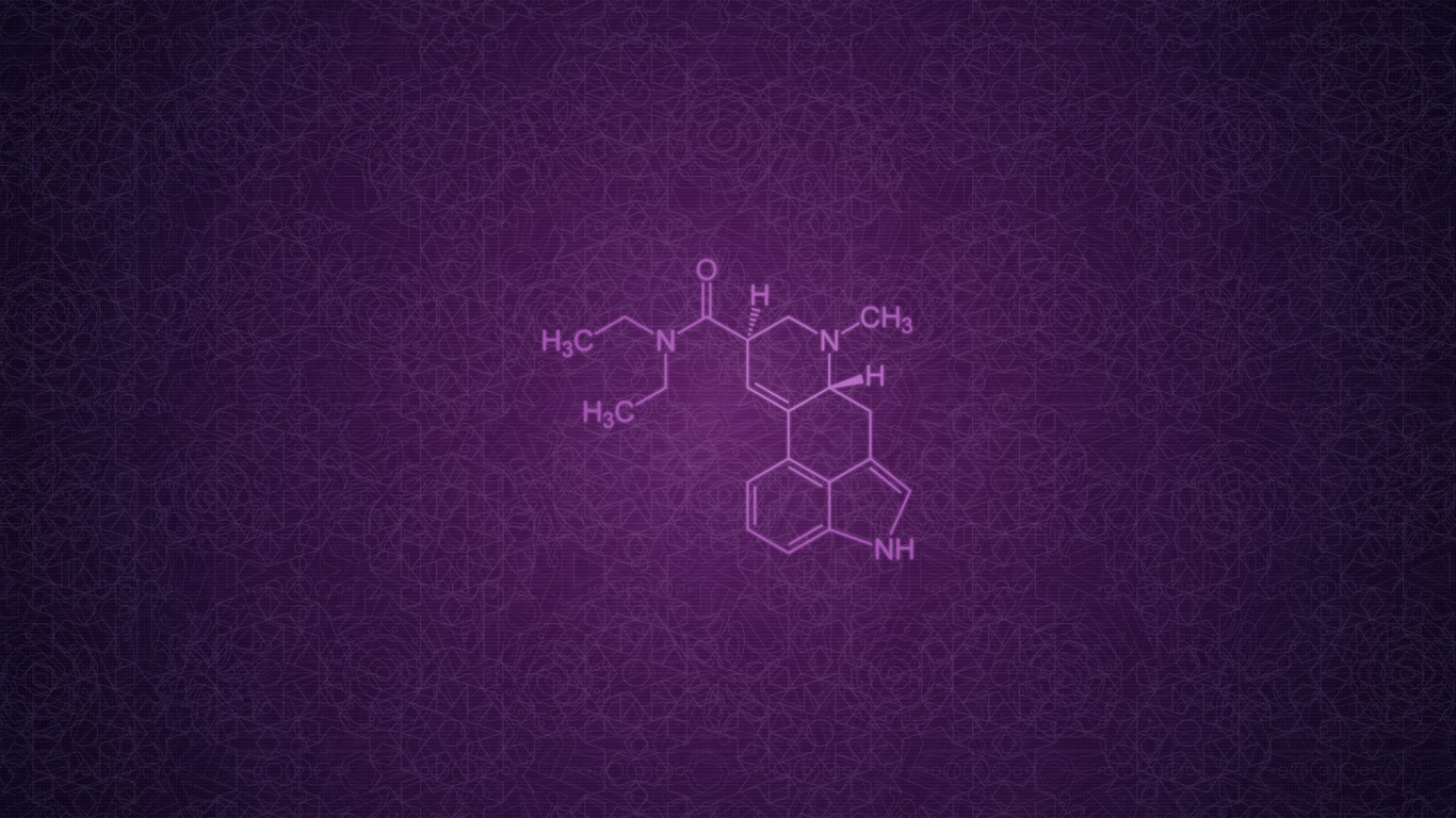 Ilustración de Corazón Morado y Blanco. Wallpaper in 1366x768 Resolution