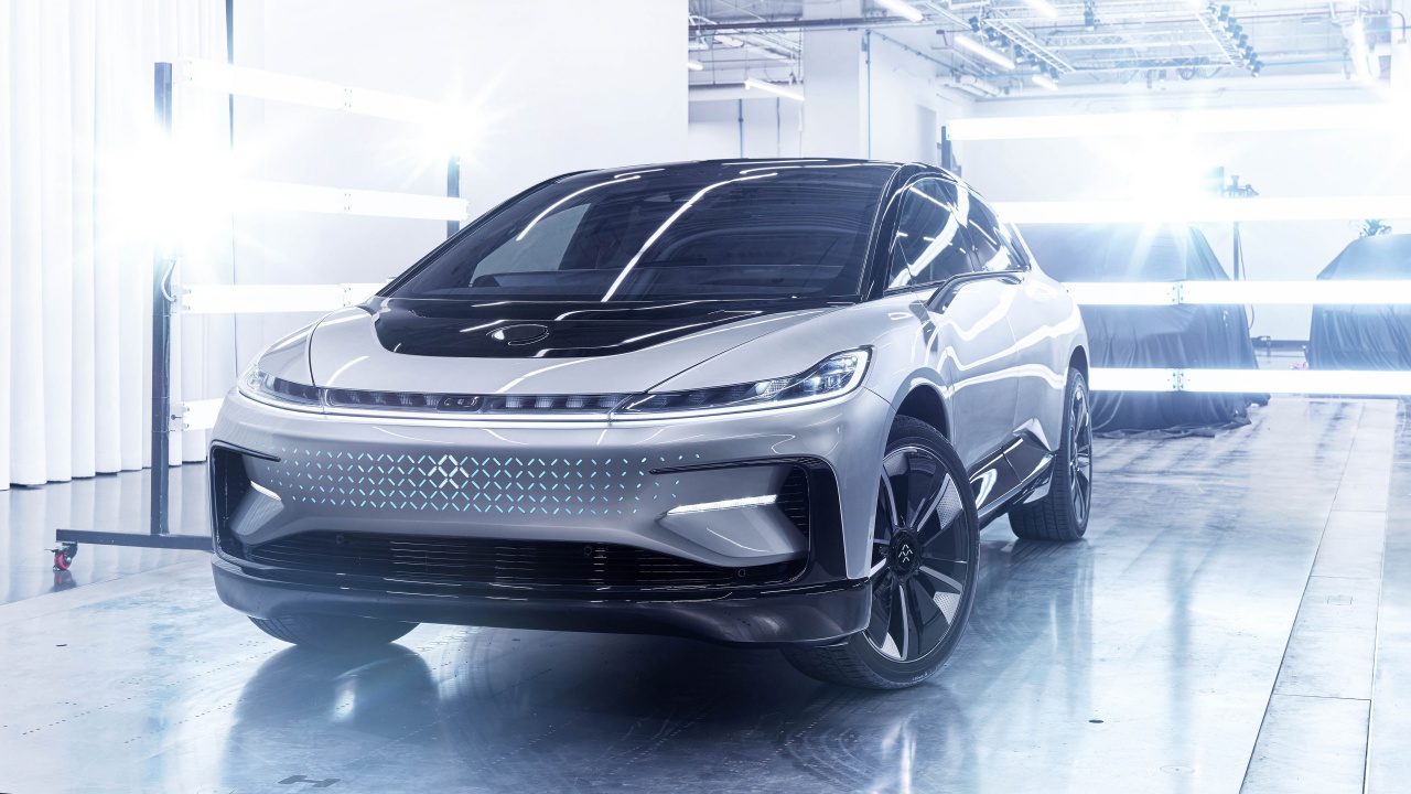 Faraday Ff91, Faraday Future ff 91, Car, Faraday Zukunft, Vorstellungsauto. Wallpaper in 1280x720 Resolution
