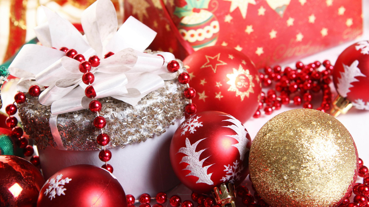 Le Jour De Noël, Nouvelle Année, Décoration de Noël, Ornement de Noël, Santa Claus. Wallpaper in 1280x720 Resolution