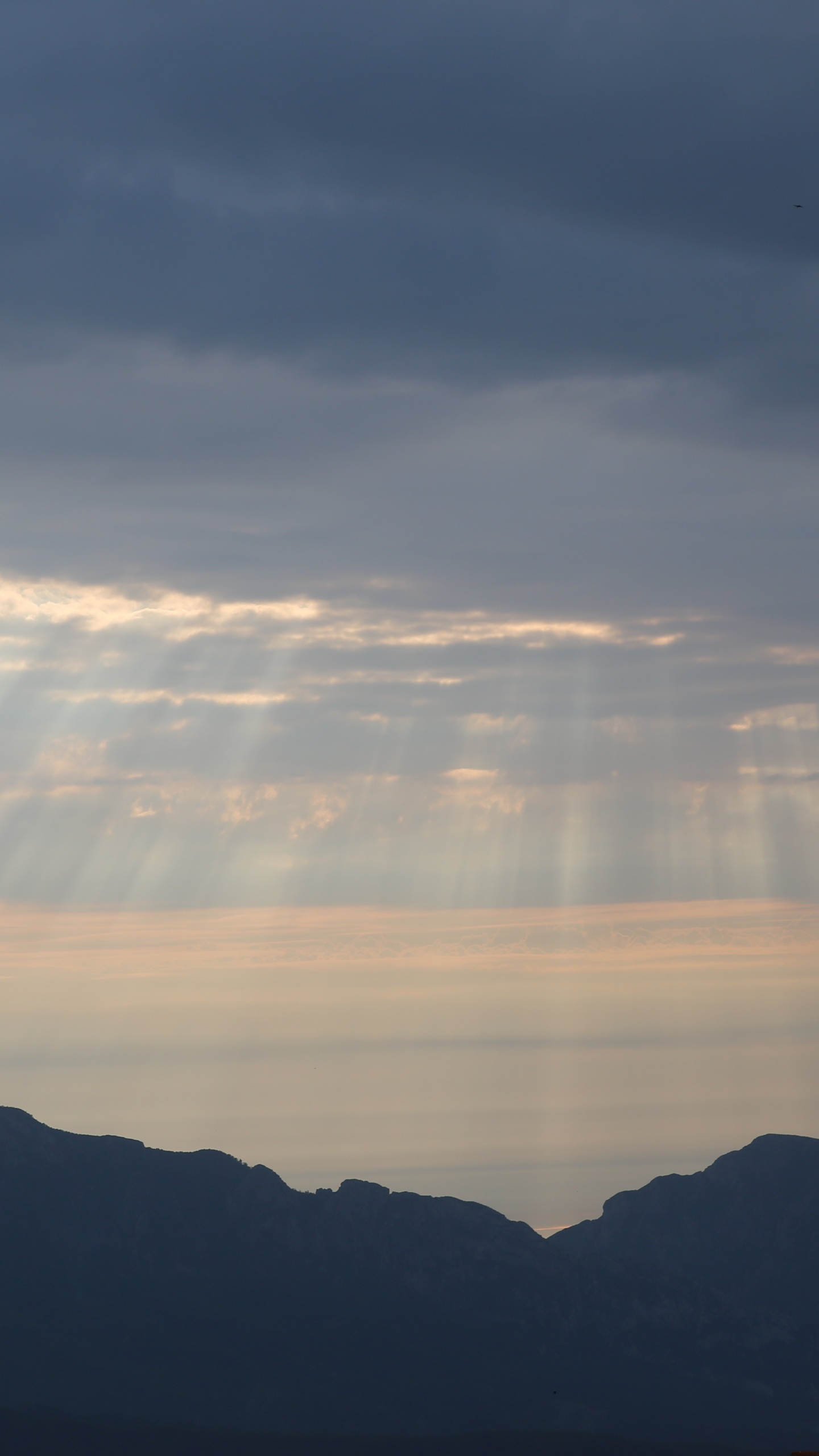 Sunset, Sunlight, Dawn, Cloud, Mountainous Landforms. Wallpaper in 1440x2560 Resolution