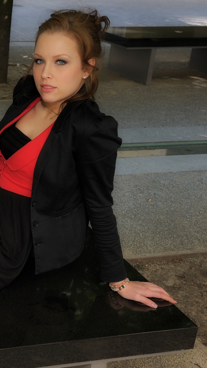 Red, Leg, Clothing, Beauty, Sitting. Wallpaper in 720x1280 Resolution