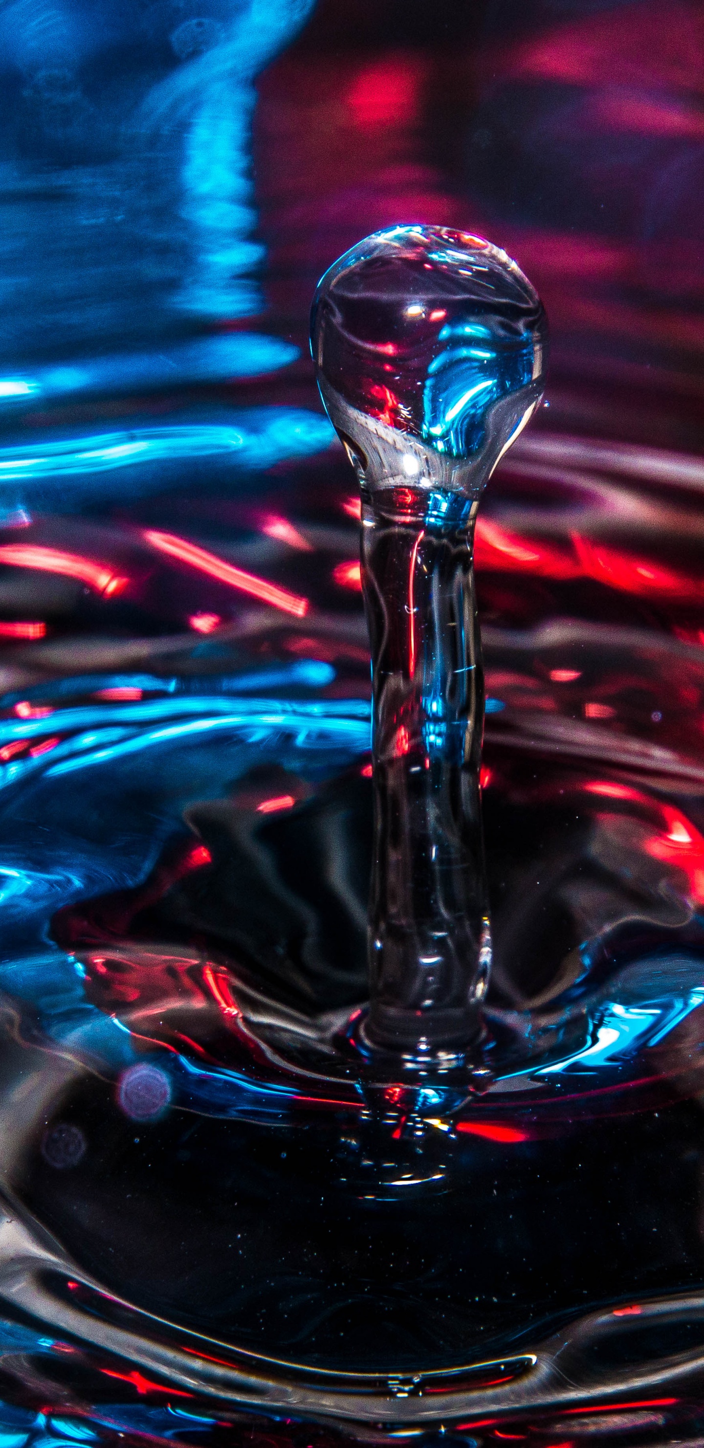 放下, OnePlus 6, 液体, 光, 流体 壁纸 1440x2960 允许