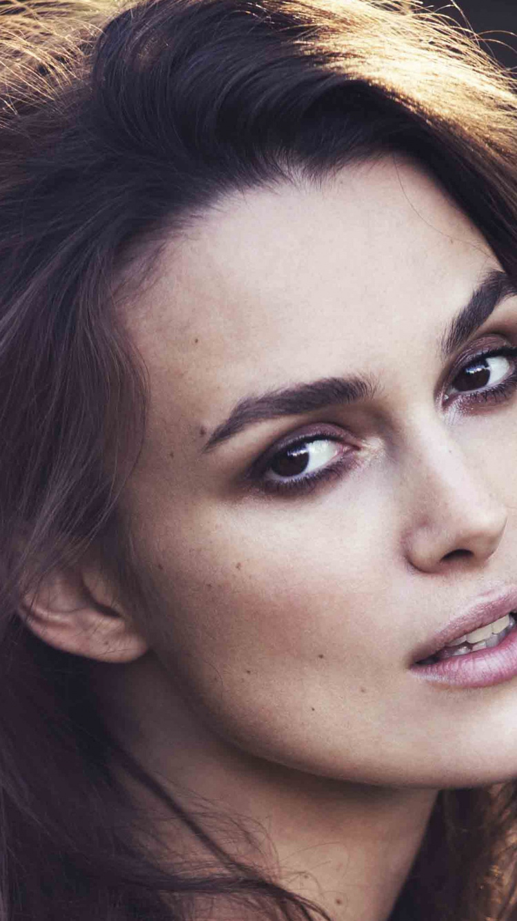 Keira Knightley, Stirn, Nase, Gesicht, Haut. Wallpaper in 750x1334 Resolution