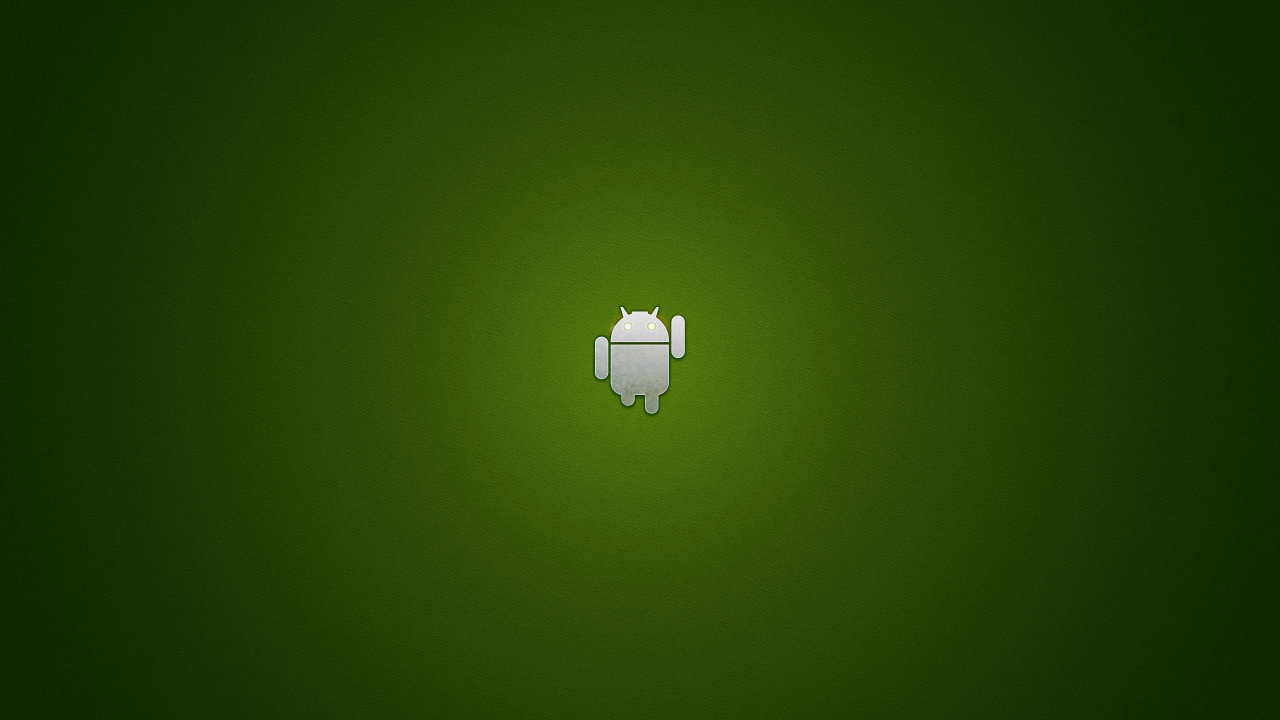 White Apple Logo on Green Background. Wallpaper in 1280x720 Resolution