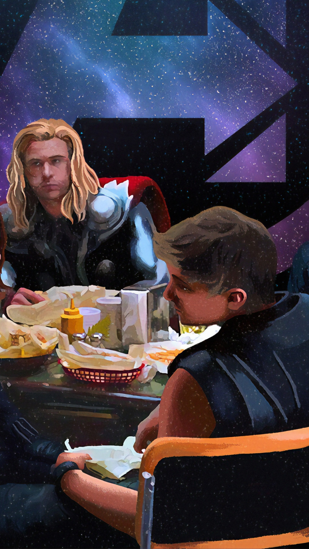 Iron Man, Thor, Captain America, Hulk, Avengers. Wallpaper in 1080x1920 Resolution