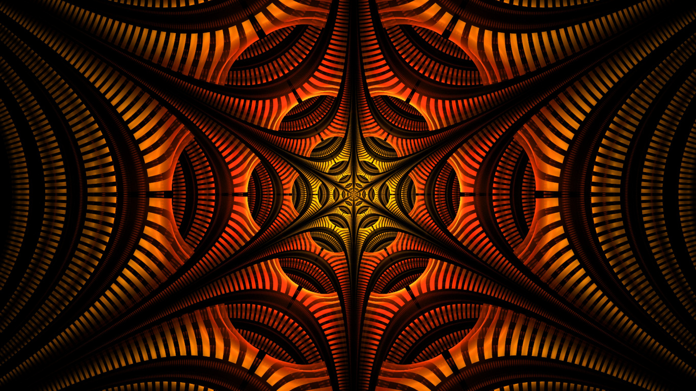 Brown and Black Abstract Painting. Wallpaper in 1366x768 Resolution