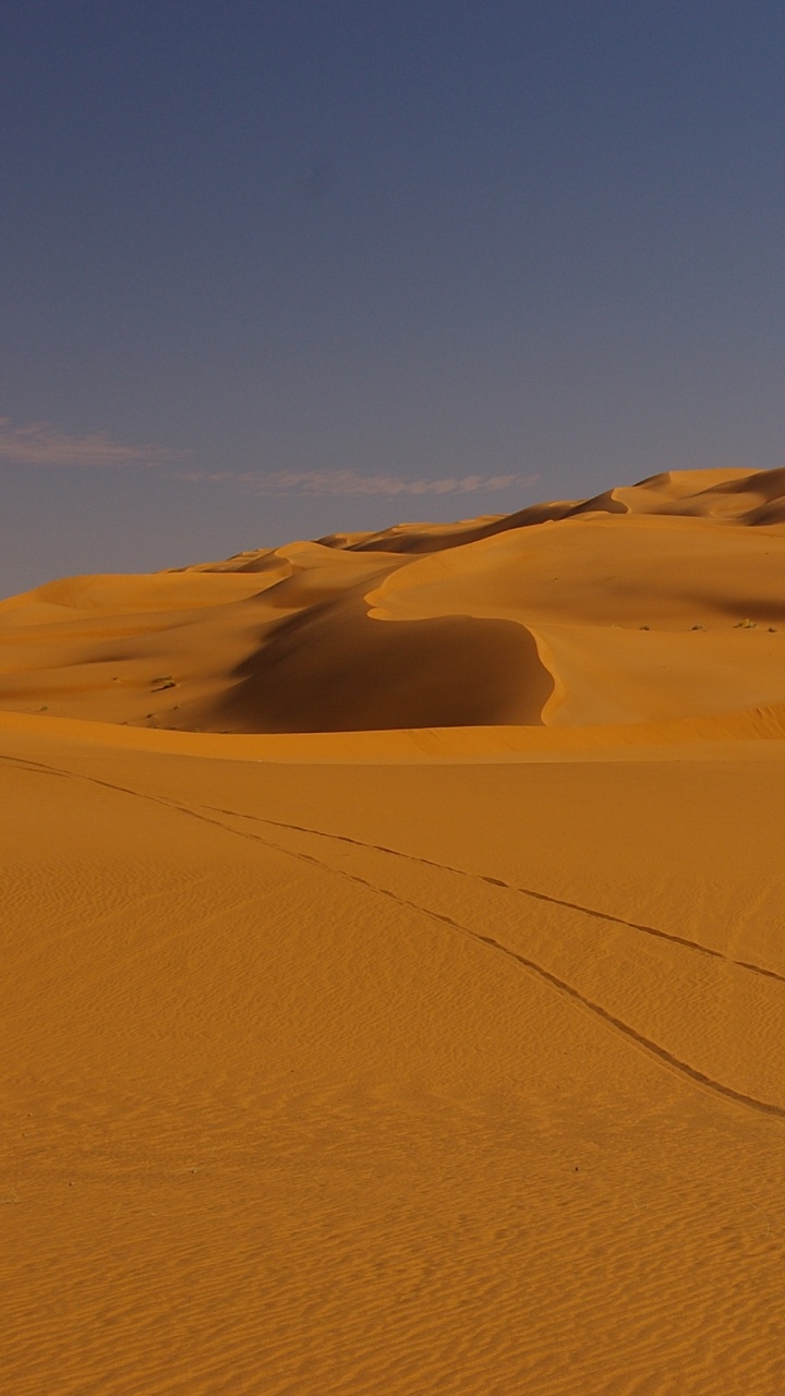 Desert Under Blue Sky During Daytime. Wallpaper in 720x1280 Resolution