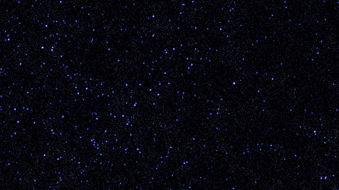 Étoiles Dans le Ciel Pendant la Nuit. Wallpaper in 1366x768 Resolution