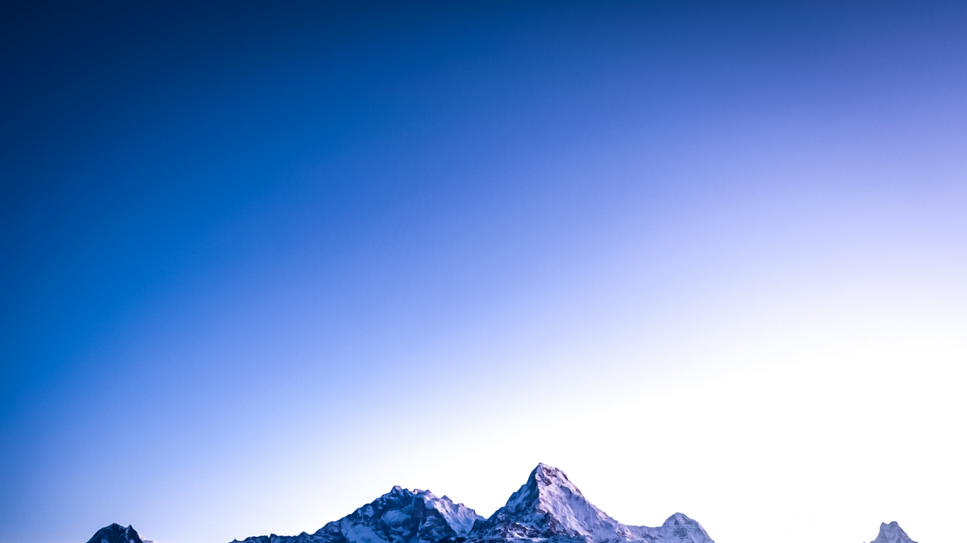 Annapurna, Poon Hill, Ghode Pani, Atmosphäre, Naturlandschaft. Wallpaper in 1366x768 Resolution