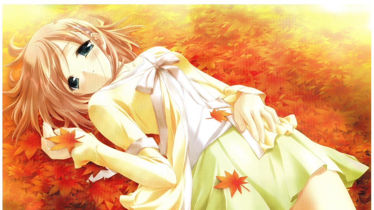 Woman in White Dress Lying on Red Flower Painting. Wallpaper in 1280x720 Resolution