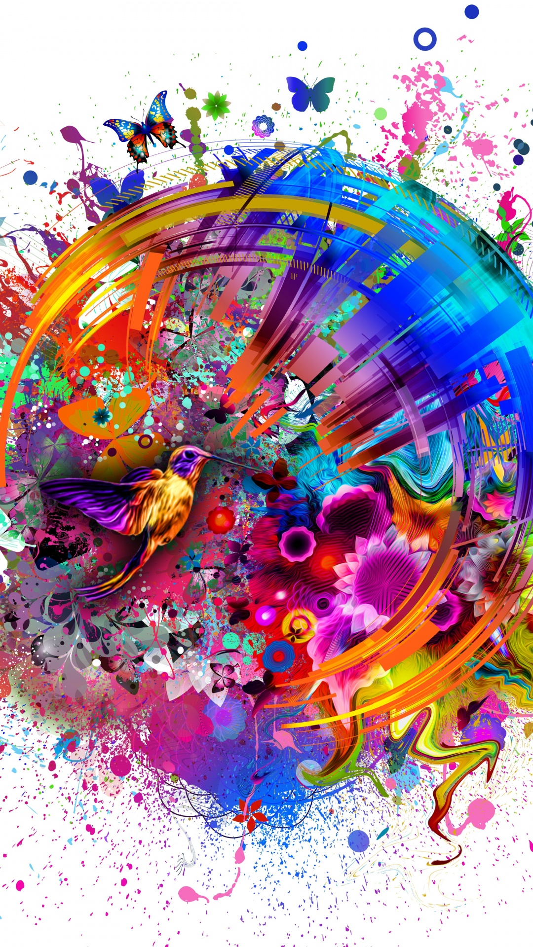 艺术, 画布, 油画, 图形设计, 色彩 壁纸 1080x1920 允许