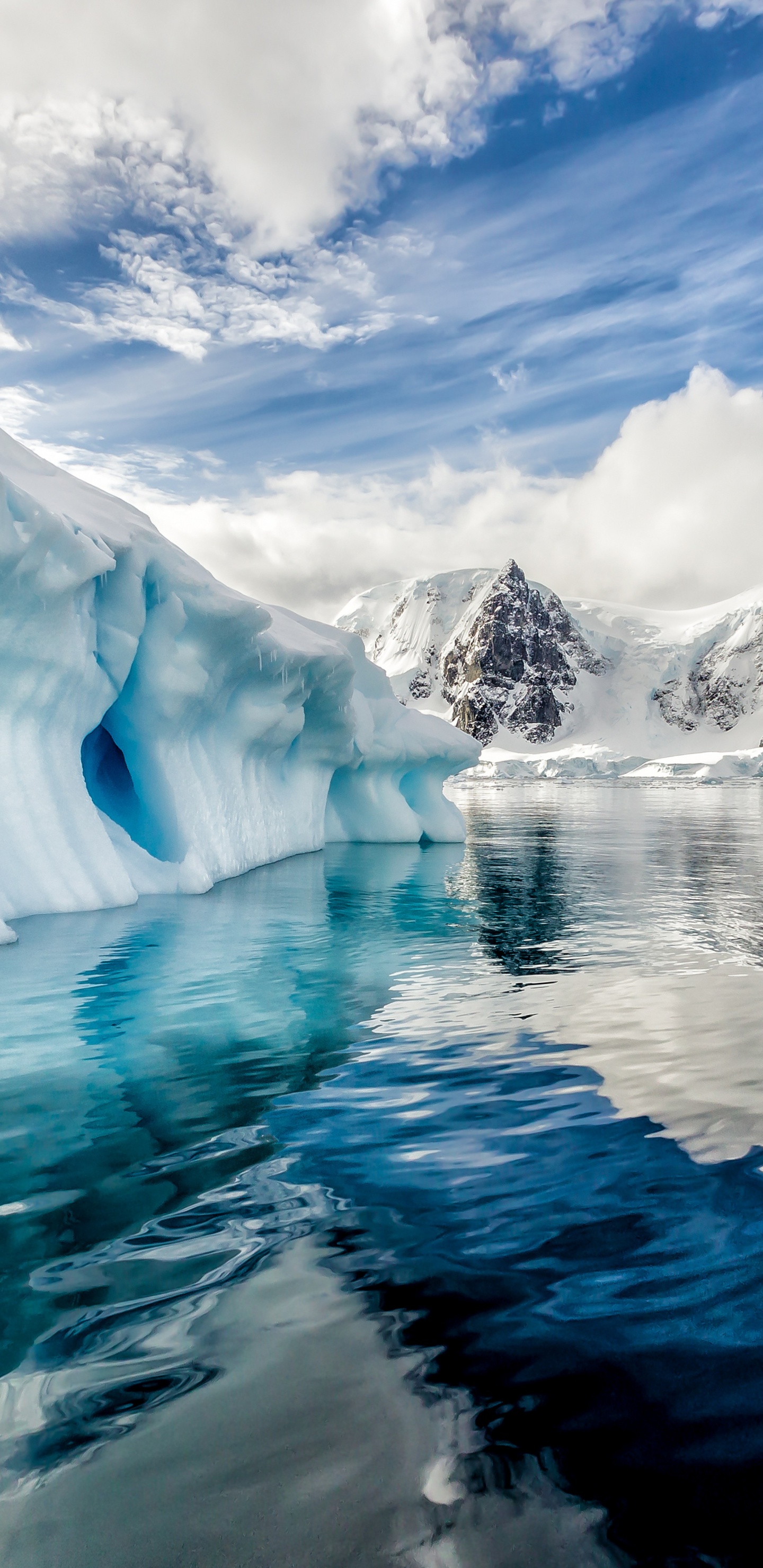 Antártida Vertical, Antártida, Océano Ártico, Iceberg, Las Regiones Polares de la Tierra. Wallpaper in 1440x2960 Resolution