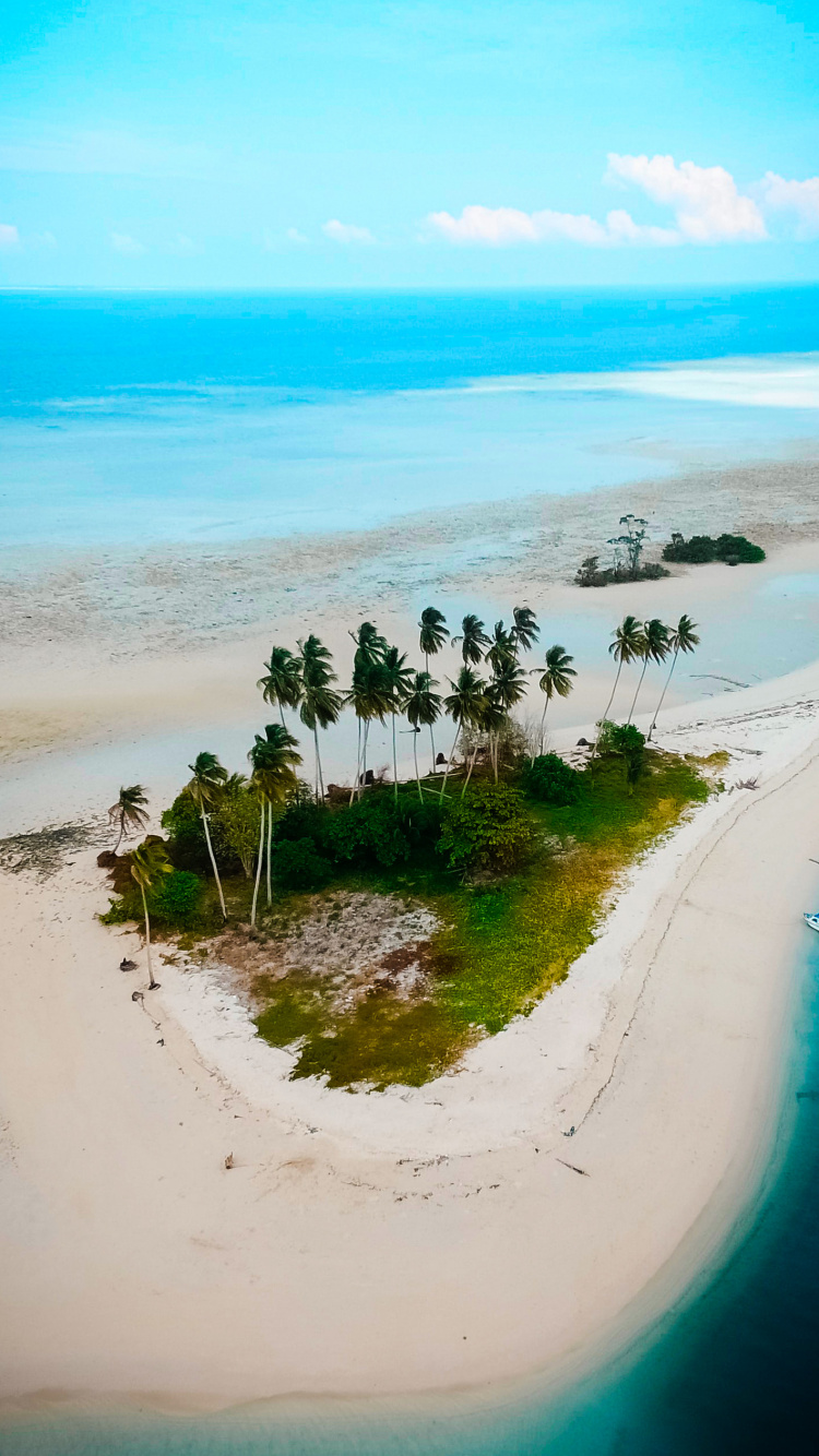 Insel Rupat, Manimbora-Insel, Insel, Wasser, Cloud. Wallpaper in 750x1334 Resolution