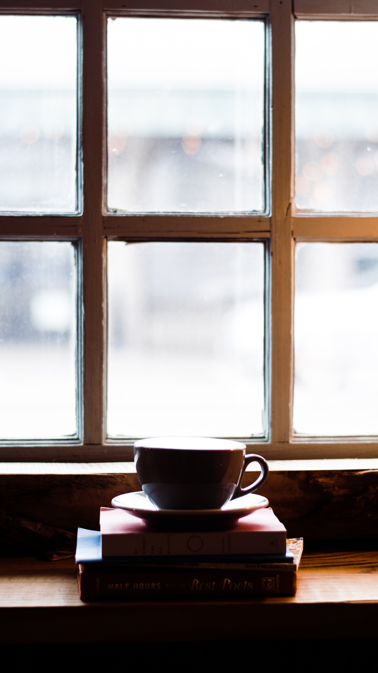 Brown Wooden Framed Glass Window. Wallpaper in 750x1334 Resolution