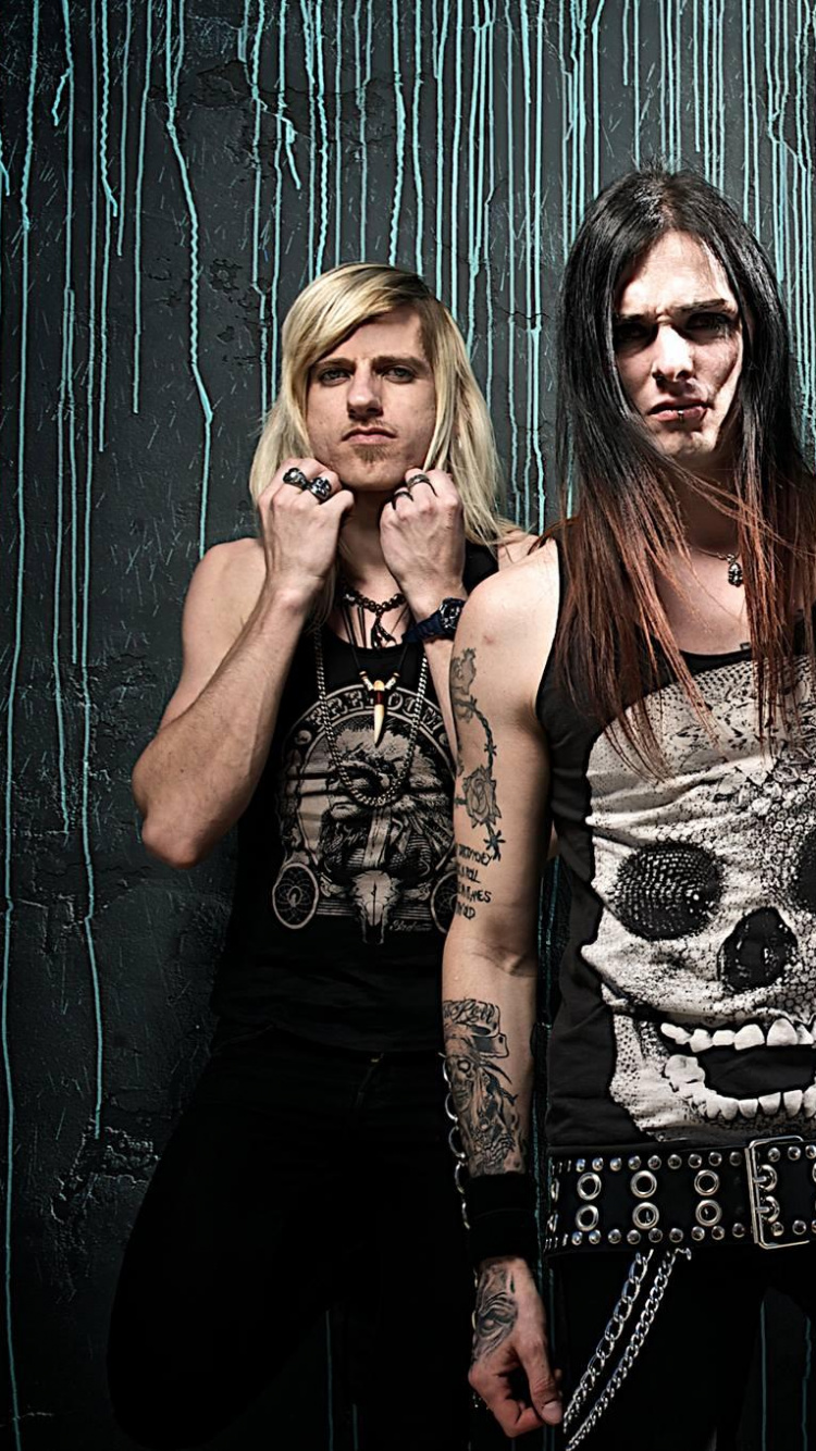 Lluvia Negra, Glam Metal, Heavy Metal, Hard Rock, Grupo Social. Wallpaper in 750x1334 Resolution