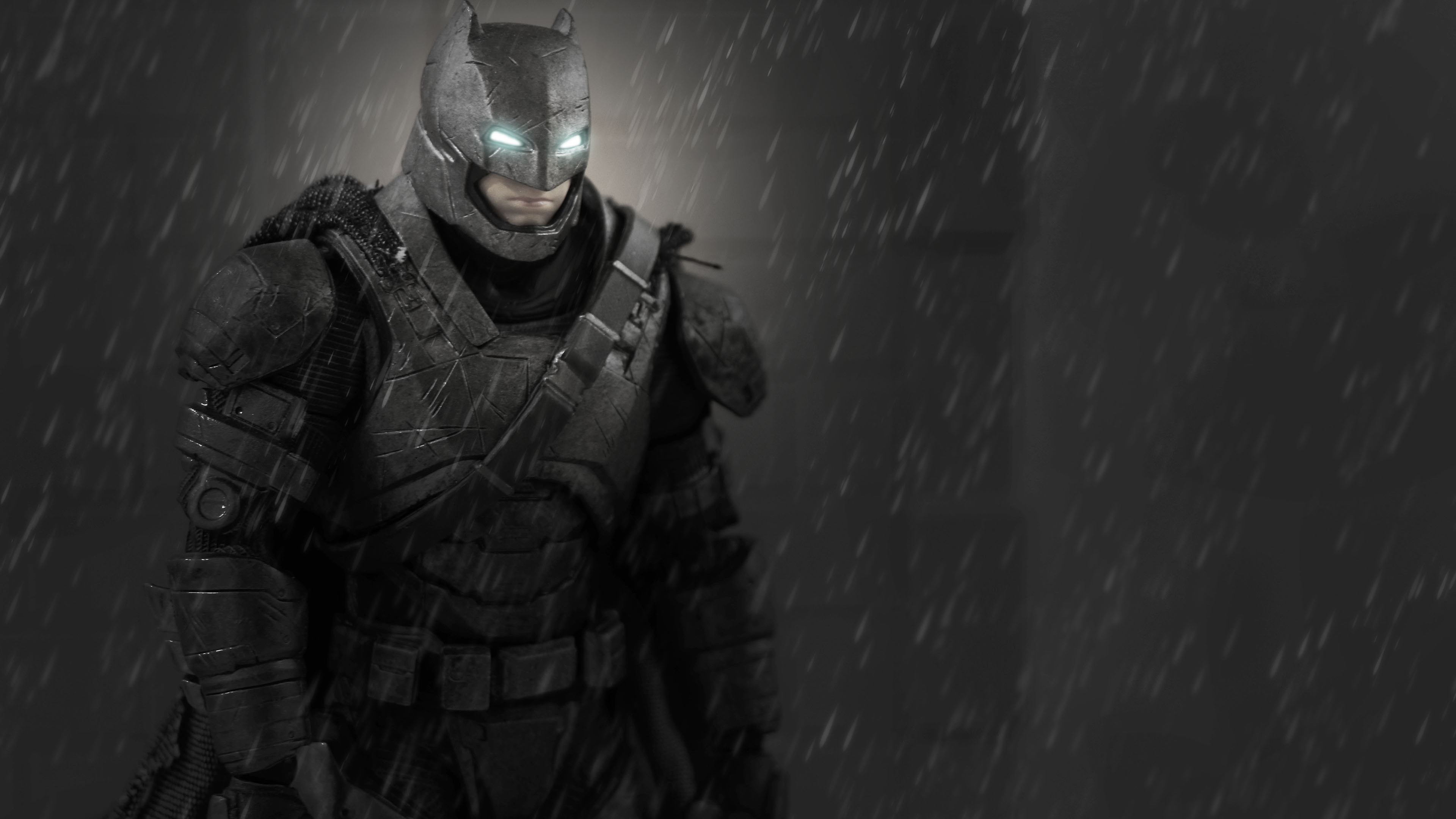 Man in Black and Gray Camouflage Suit. Wallpaper in 3840x2160 Resolution