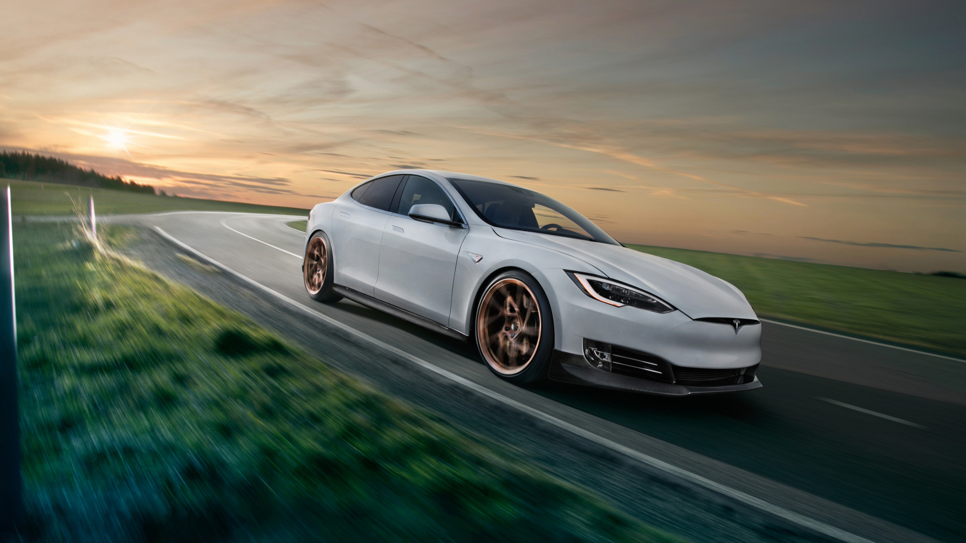 White Coupe on Road During Daytime. Wallpaper in 1920x1080 Resolution