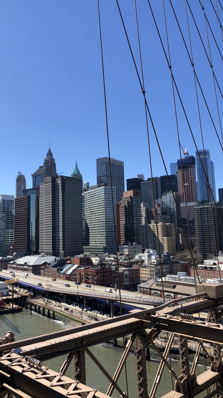 New York, Wolkenkratzer, Tageszeit, Stadtgebiet, Infrastruktur. Wallpaper in 720x1280 Resolution