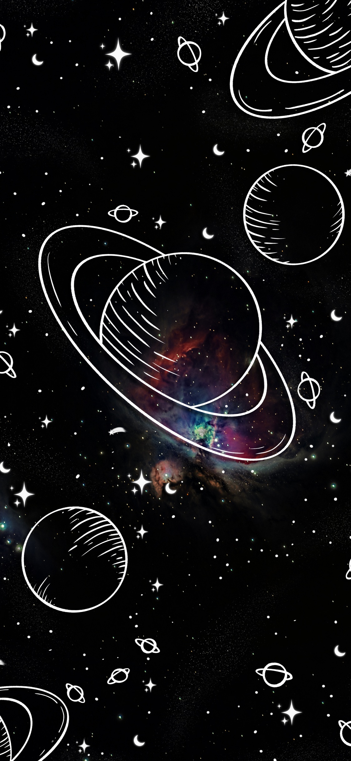 Galaxia, Wisgoon - Red Social, Ambiente, Objeto Astronómico, Estrella. Wallpaper in 1125x2436 Resolution