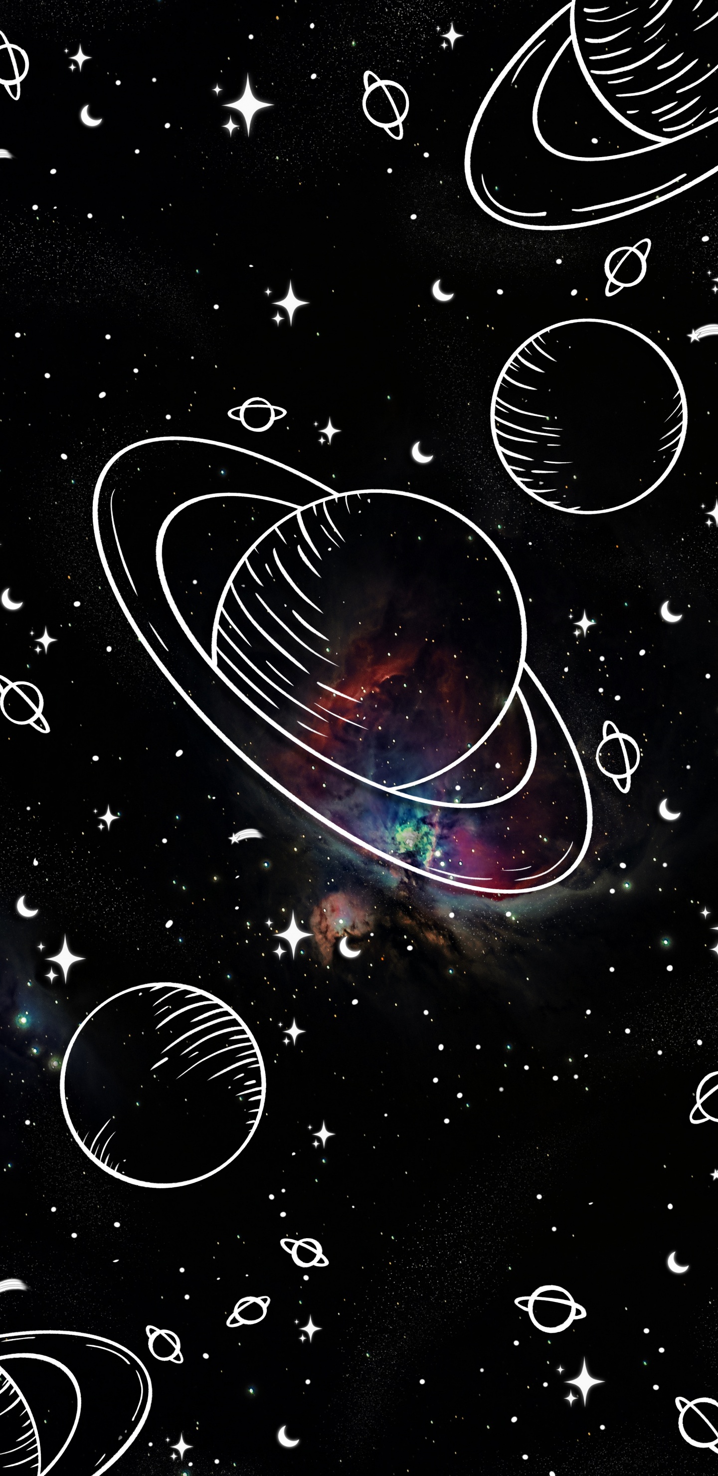 气氛, 天文学对象, 明星, 科学, 艺术 壁纸 1440x2960 允许