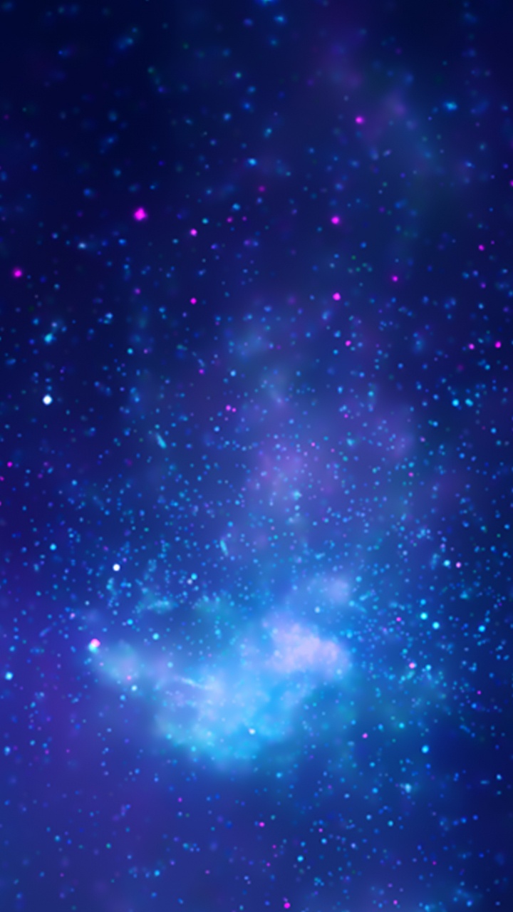 Purple and Blue Starry Night. Wallpaper in 720x1280 Resolution